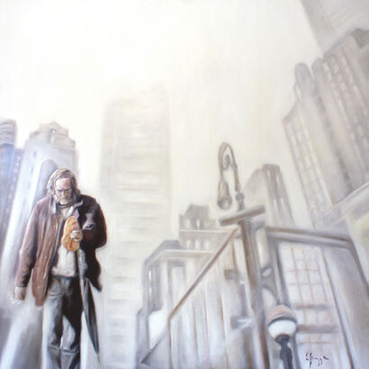 'Crossing the town' - a Paint Artwork by Salvatore Sferrazza